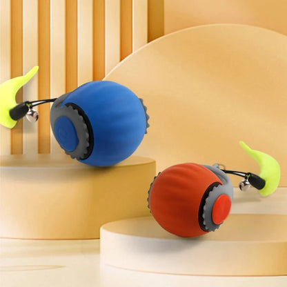 Interactive electric ball with teasing tail 