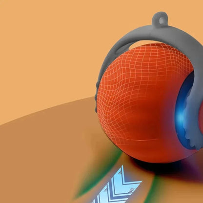 Interactive electric ball with teasing tail 